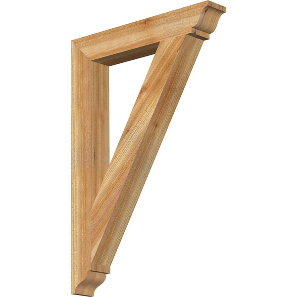 Ekena Millwork Traditional Traditional Rough Sawn Bracket, Western Red Cedar, 4"W x 26"D x 38"H BKT04X26X38TRA01RWR - main